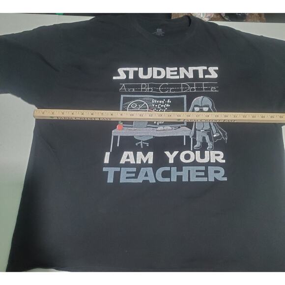 Star Wars Themed Mens Black t-shirt Size 3X Students I am your teacher School - Picture 4 of 6
